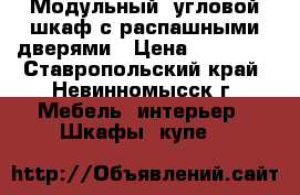 Модульный  угловой шкаф с распашными дверями › Цена ­ 15 000 - Ставропольский край, Невинномысск г. Мебель, интерьер » Шкафы, купе   